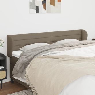 vidaXL Cabecero De Tela Gris Taupe 163x23x78/88 Cm Vidaxl