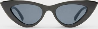 Le Specs Womens Hypnosis Cat Eye Sunglasses In Black