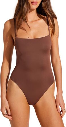 Vitamin A Jenna One-Piece Swimsuit in Mocha Brn at Nordstrom, Size Small