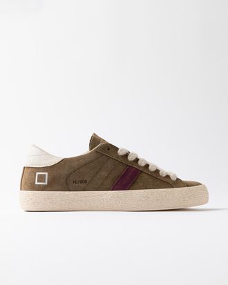 D.A.T.E. hill low suede army