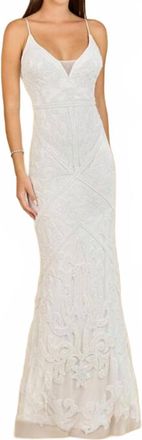 Lara Bare Back Spaghetti Straps Bridal Dress In Ivory