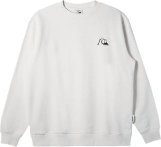 Quiksilver Mens Dna Bubble Logo Crew In Vintage White