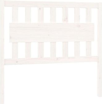 vidaXL Cabecero De Cama Madera Maciza De Pino Blanco 105,5x4x100 Cm Vidaxl