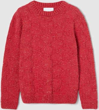 Gucci Kids - GG Cotton Sweater, Size 10 years, Red, Ready-to-wear