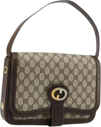 Gucci Pre-owned Shoulder Bags, female, Beige, Size: ONE SIZE Pre-owned Vintage Shoulder Bag