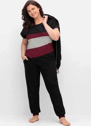 Sheego Kurzarmshirt »T-Shirt« 1 Stk. tlg