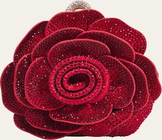 Judith Leiber Crystal Soft Rose Clutch Bag