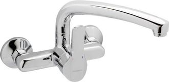 Genebre Genebre - Grifo Fregadero Mural Monomando Ca&ntilde;o Horizontal Cromo Serie