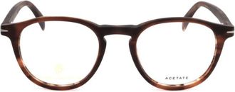 David Beckham Db 1018 Round Frame Tortoiseshell Acetate Eyeglasses