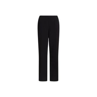 Alberta Ferretti Pantaloni dritti in raso Enver - - Trousers - Donna - Nero - M