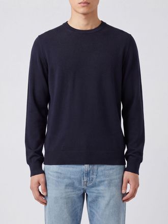 Ermenegildo Zegna Crewneck Cashmere and Silk Jumper with Ribbed Trims
