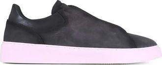 To Boot New York Campion suede panelled sneakers - men - Calf Suede/Calf Leather/Rubber - 11 - Grey