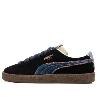 Puma Suede Bz Emb Black Navy Marzipan Light Blue 399021-01