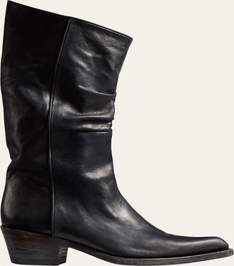 Khaite Clive Calfskin Moto Boots