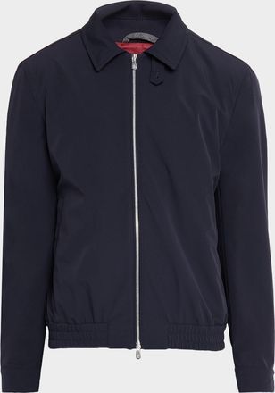 Brunello Cucinelli Mens Nylon Full-Zip Blouson Jacket