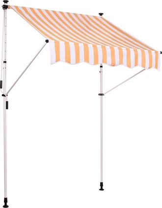 Clp Clp - Toldo Ajustable Westerly 350x120 Cm Blanco / Amarillo