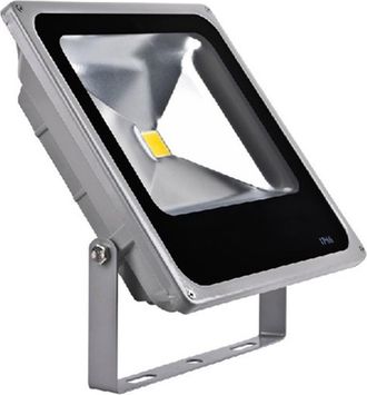 Trade Shop Trade Shop Traesio - Trade Shop - Foco Led Ultra Delgado Con Luz Rgb C&aacute;lida-fr&iacute;a Para Exterior Ip65 220v - -50 Vatios -slim