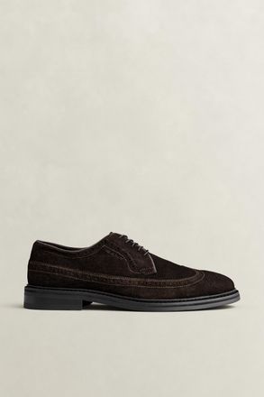 GANT Men Bidford Suede Brogues (41) DARK BROWN