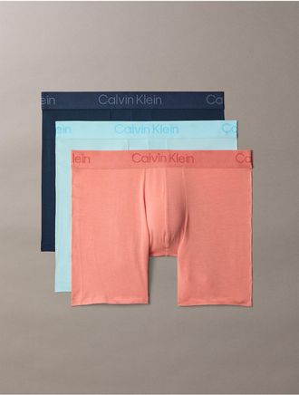 Calvin Klein Mens Ultra Soft Modal 3-Pack Boxer Brief - Multi - XL
