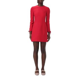Valentino Short Dresses, female, Red, S, Couture Mini Dress