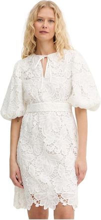 Silvian Heach Gaese Short Dress - Dames - Korte kleedjes - Wit - L - Polyester - Kleedjes