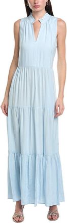 Vince Camuto V-Neck Sleeveless Tiered Maxi Dress