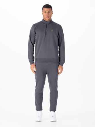 Luke 1977 Mens Sydney 1000 Tracksuit in Grey Cotton - Size X-Large