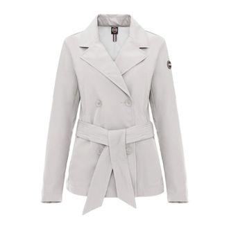 Colmar Trench Coats, female, Beige, Size: 2XS Short Softshell Trench with Belt