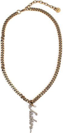 Dior Gold Tone Crystal Jadior Necklace