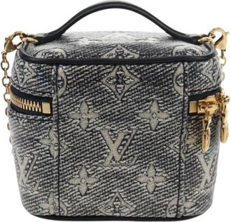 Louis Vuitton Pre-owned Canvas Mini Bag - Dames - Vintage Mini Tas - Blauw - ONE Size - Vintage