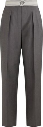 Versace Pantaloni in lana e mohair - - Trousers - Donna - Grigio - M