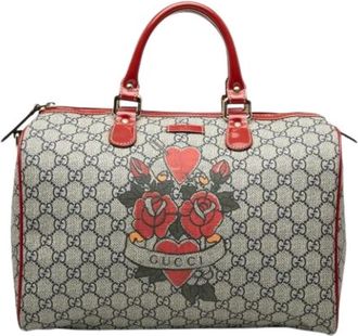 Gucci Pre-owned Boston Bag - Dames - Vintage Handtas - Veelkleurig - ONE Size - Leer - Vintage