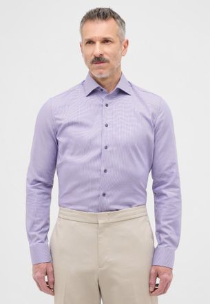 Eterna Langarmhemd ETERNA SLIM FIT, Herren, Gr. 42, Normalgr&ouml;ssen, lavender, Twill, 100% Baumwolle, schmal, Manschette, Hemden Langarmhemd, NON IRON (b&uuml;gelfr