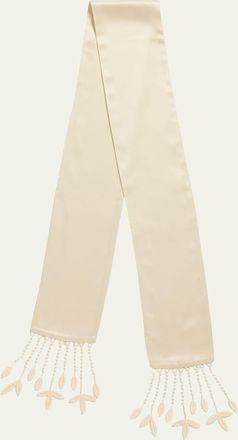 Toteme Guipure Lace Tuxedo Scarf