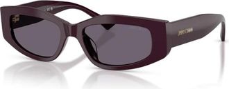 Jimmy Choo London Cat Eye Zonnebril - Dames - Zonnebrillen - Paars - 53 MM - Accessoires