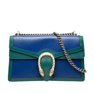 Gucci Pre-owned Dionysus Schoudertas - Dames - Vintage Schoudertas - Blauw - ONE Size - Leer - Vintage
