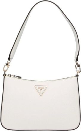 Guess Shoulder Bags, female, White, Size: ONE SIZE Eco Jazlynn Top Zip Shoulder Bag