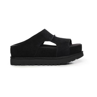UGG Sliders, female, Black, Size: 11 US Goldenstar Hi Cutout Slide