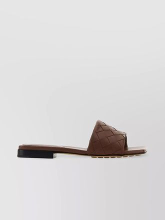 Bottega Veneta leather flat slides