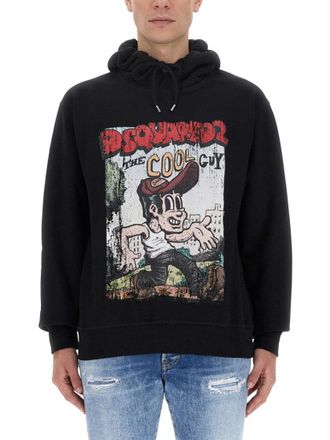 Dsquared2 Relaxed Fit Black Sweatshirt
