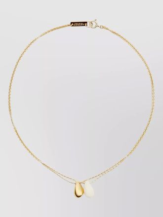 Isabel Marant necklace delicate chain dual pendants design