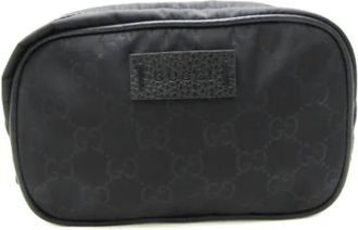 Gucci Pre-owned Nylon gucci-bags - Dames - Vintage Clutch - Zwart - ONE Size - Nylon - Vintage