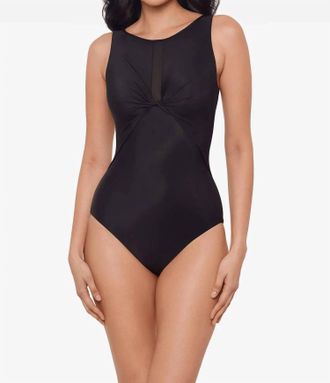 Miraclesuit Evoke Higher Neck One-Piece Swimsuit In Black