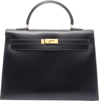 Hermès Borsa a tracolla Kelly Sellier 35 in pelle Box Calf 1996 - Nero