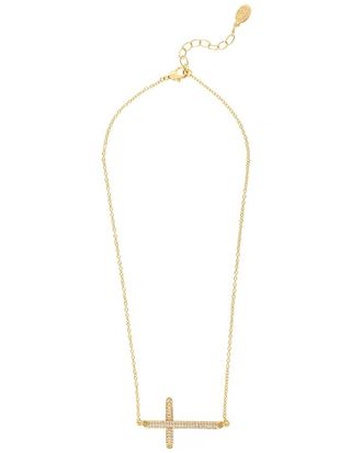 Rivka Friedman 18K Plated Cz Necklace