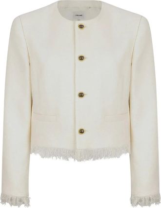 Frame Denim Giacca con frange - Bianco