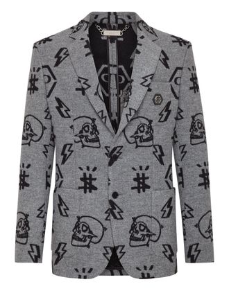 Philipp Plein Blazer Gigol&ograve; fit Skull and Plein