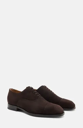 Scarosso Salvatore Oxfords in Brown - Suede at Nordstrom, Size 41.5
