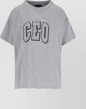 Balenciaga crew neck graphic print short sleeves