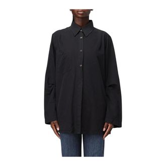 Our Legacy Overhemden, Dames, Zwart, M, Katoen, Relaxed Fit Shirt